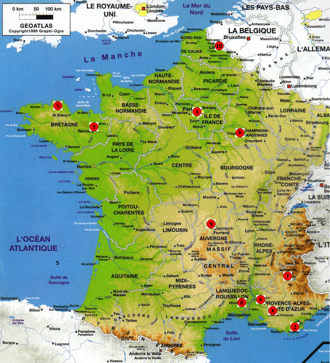 Carte de 10